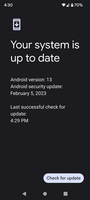 Pixel February 2023 Security update
